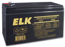ELK1280 12volt 8AH rechargeable lead acid battery - Click Image to Close
